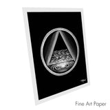 8"x10" - #3 - Trinity-O-Pyramid